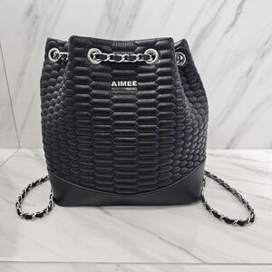 Aimee Kestenberg Black Textured Shoulder Bag
